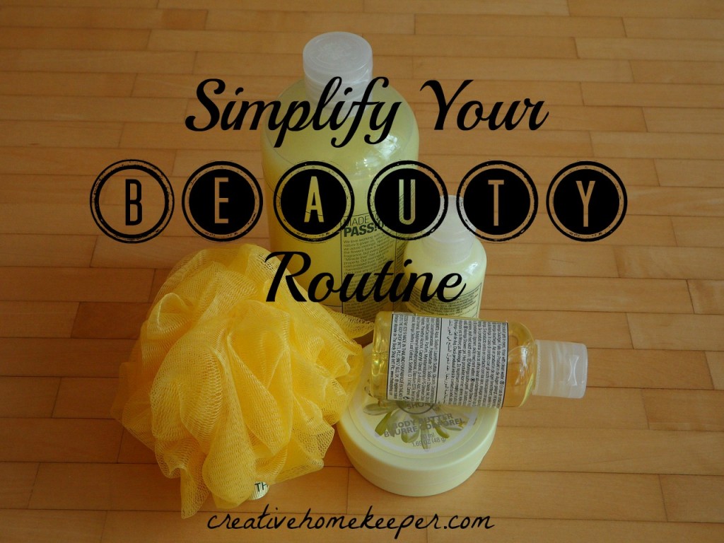 Simplify your beauty routine to save you both time and money. One busy mom shares her quick tips to maximize your time and still look and feel great!