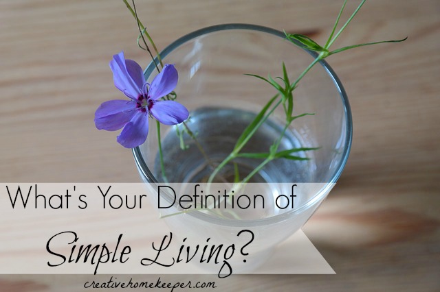 What’s Your Definition of Simple Living?