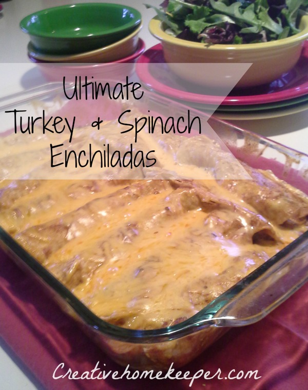 Turkey and Spinach Enchiladas