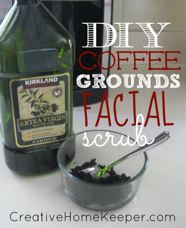 DIY Coffee Grounds Facial Scrub: Only 2 ingredients you probably already have in your pantry makes this not only simple and natural, but also quite frugal too! Your skin will thank you!