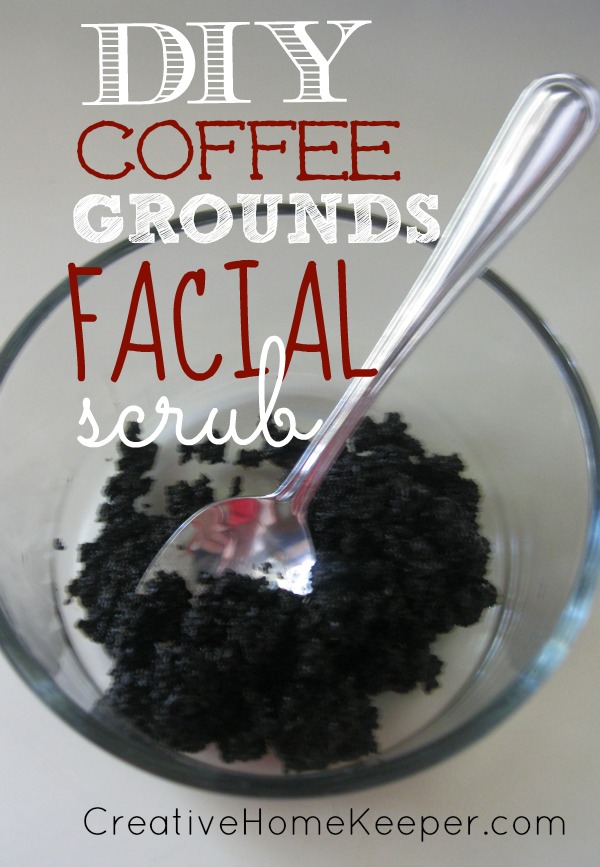 using coffee grounds on face