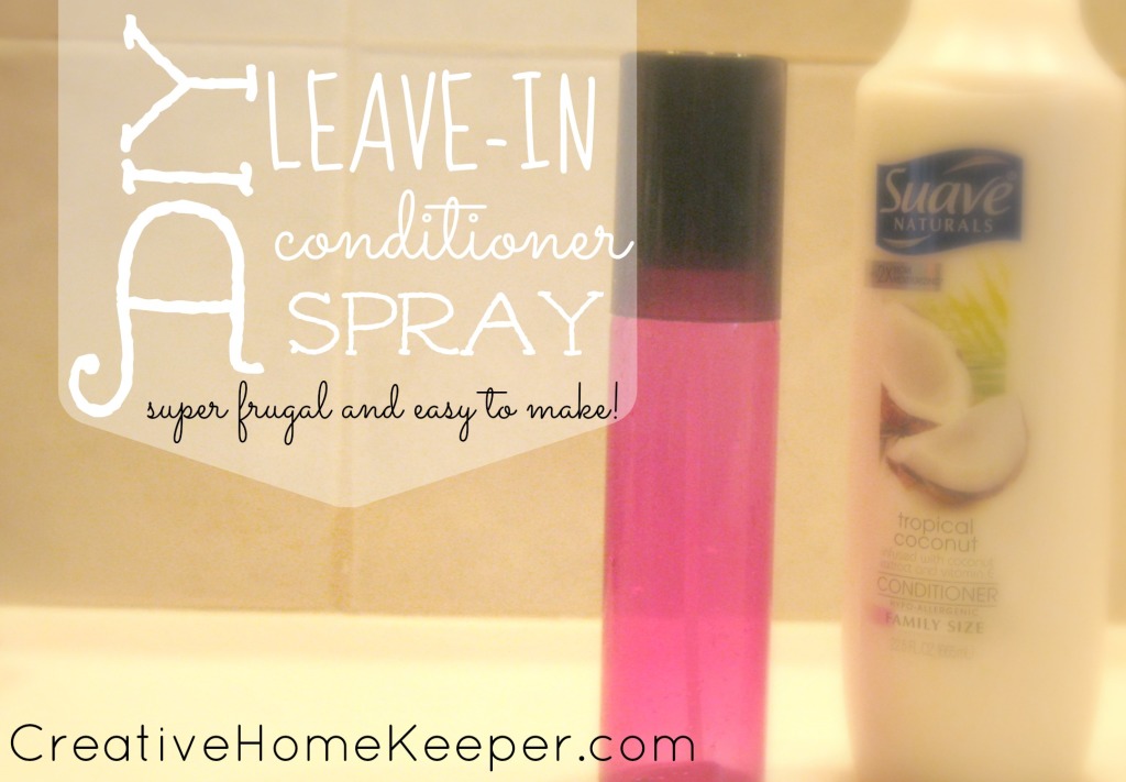 DIY Leave in Conditioner Spray