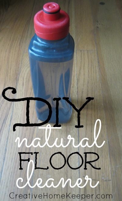DIY Natural Floor Cleaner only uses two ingredients, is frugal, natural and effective at cleaning your hardwood floors | CreativeHomeKeeper.com