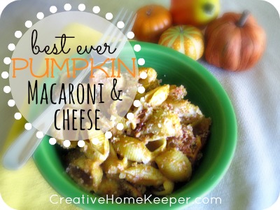 Best Ever Pumpkin Macaroni and Cheese