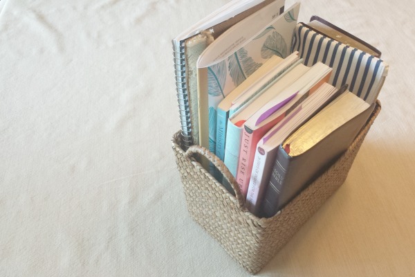 The Sanity Saving Tactic of Keeping a Bible Book Basket