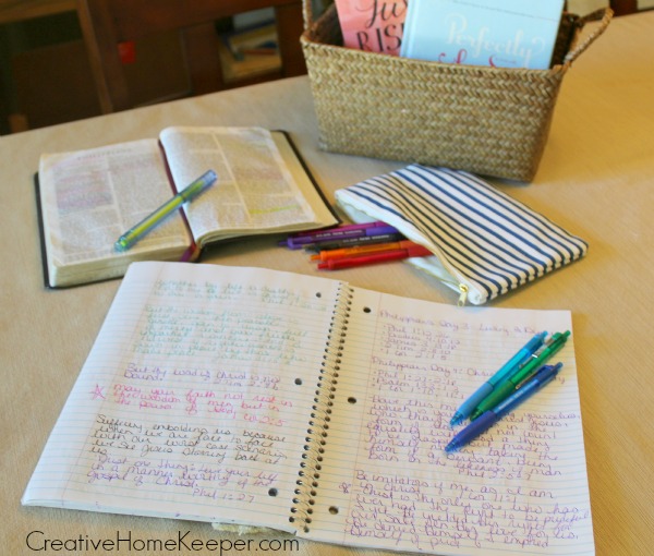 Bible Journaling - Creative Home Keeper