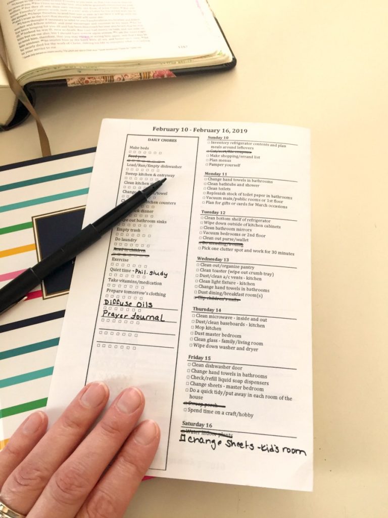 Motivated Moms Cleaning Checklist