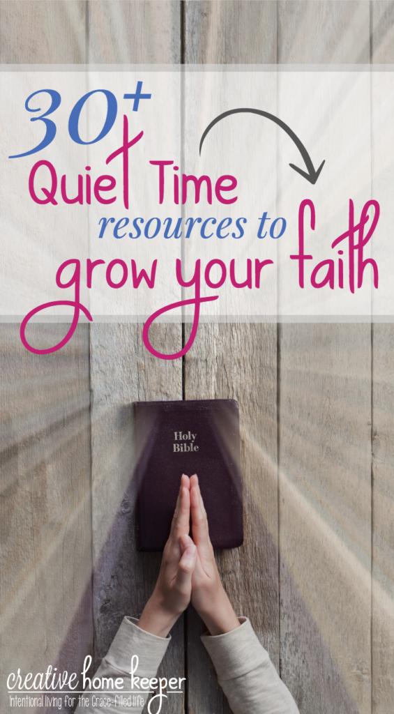 Looking for quiet time resources to grow your faith? This massive list contains 30+ books and Bible resources that will challenge, equip, encourage and inspire you to open the Bible and let His truths marinate in your heart. A must read list for Christian women of all ages.