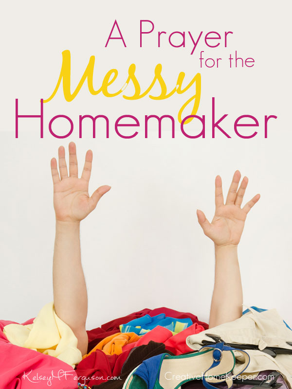 Do you struggle with the heart issue of keeping a clean home? This prayer for the messy homemaker is for you! Pray and ask God for these four specific requests for your heart for the home. 