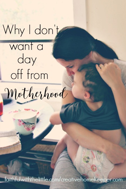 In motherhood it easy to get so worn out and disillusioned in our roles as mothers that we often miss what is right in front of us. We are mothers and we have these precious gifts, let's not lose sight of that. 