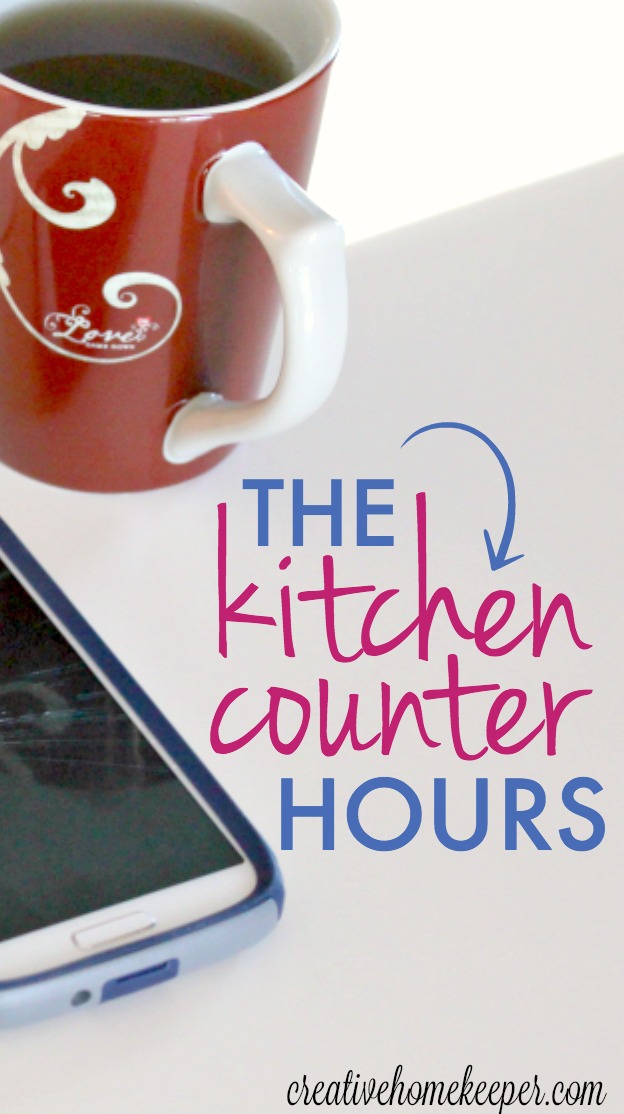 Tired of all the noise and distractions? Ready to be more present and intentional? The kitchen counter hours is the revolutionary way I started living more purposefully and focusing on the precious gifts right in front of me. Are you ready to try it too?