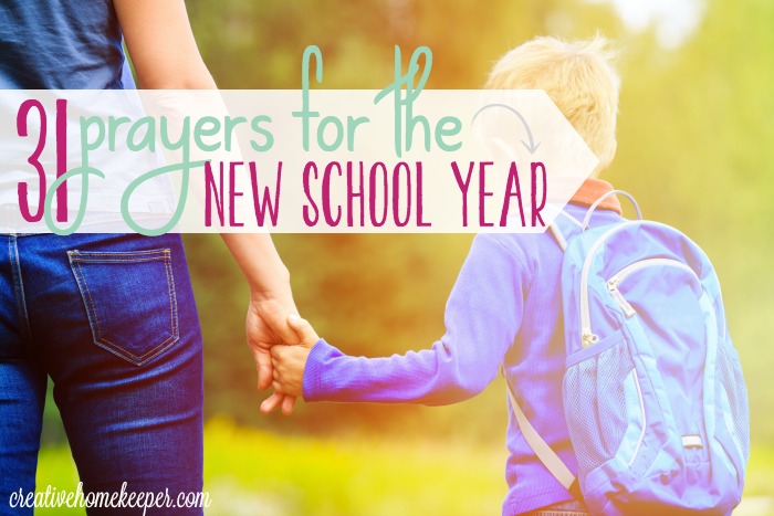 Praying Scripture is a powerful weapon we have to fight off anxiety and fear in the unknown. This prayer calendar for the school year is Scripture based and includes 31 days of prayer that can customized and adapted for any school situation from public, private or homeschool. Download your free prayer calendar today and commit to praying every single day of the new school year!
