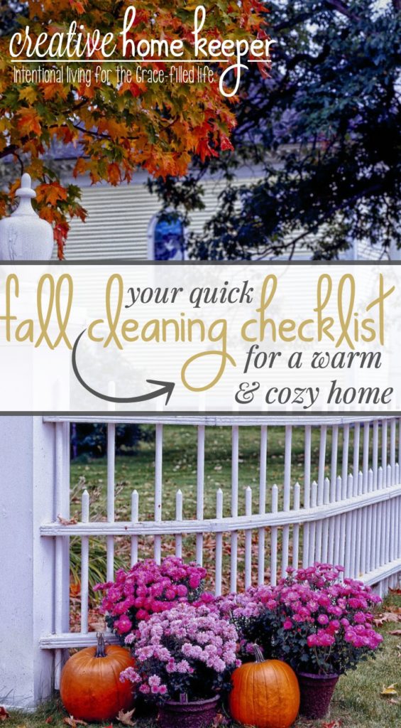 Are you ready for your home to feel warm & cozy? Get it ready with this quick fall cleaning checklist, 6 tasks you can do today to fully enjoy the changing season at home!