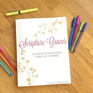 Are you ready for God's Word to become alive and active in a way you have never experienced before? This quiet time tool is for you! A daily devotional journal that will help you spend time reading and engaging the Bible in just a few minutes each day. Grow in greater understanding by writing the Word and slowly move through the ministry of Jesus' life on earth through Scripture Graces, The Gospel of John Edition.