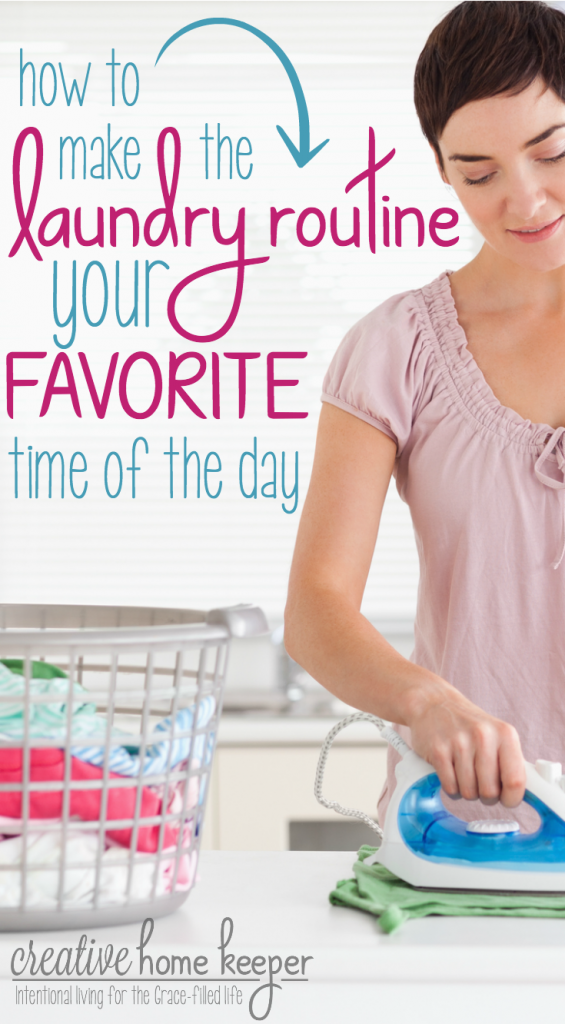 Yes, you can make your laundry routine one of your favorite times of the day with these practical suggestions. Invest in yourself and grow your faith... all while doing the laundry! 