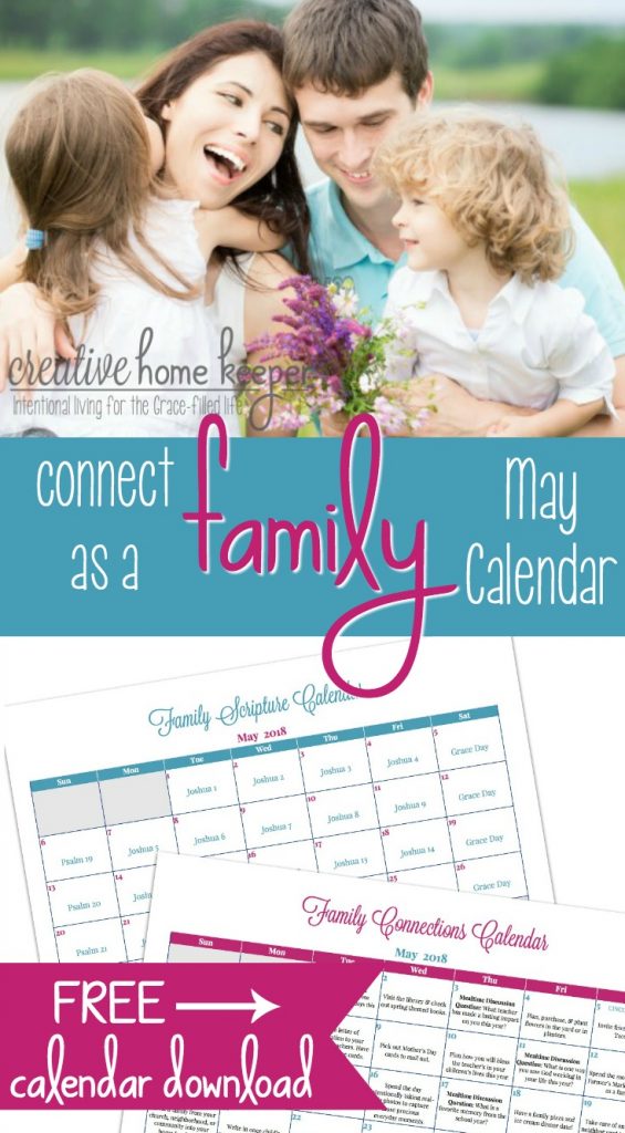 Family Connections Calendar for May