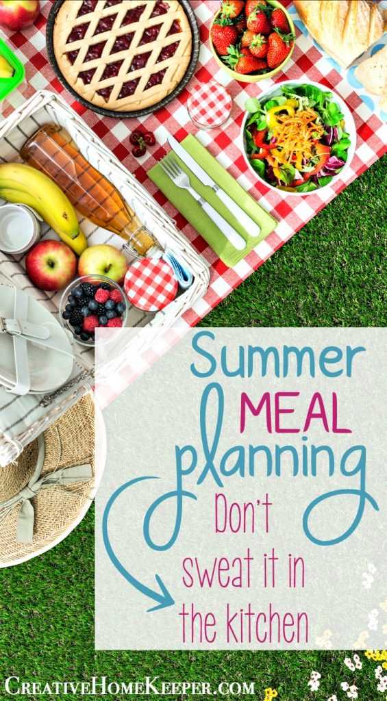 Summer meal planning